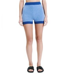 NWT Nude Lucy Active Knit Short in Pacific (C-1)